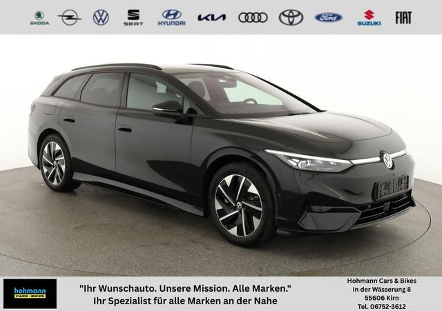 Volkswagen ID.7 - Pro 210 kW Tourer Black, AHK, HuD, IQ.Light, IQ.Drive, AreaView, Side, Winter, 19-Zoll