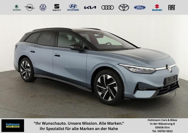 Volkswagen ID.7 - Pro 210 kW Tourer Black, AHK, HuD, IQ.Light, IQ.Drive, AreaView, Side, Winter, 19-Zoll