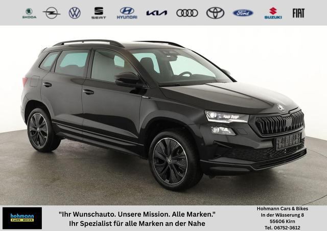 Skoda Karoq - Sportline 1.5 TSI DSG Sportline, Pano, AHK, Navi, CANTON, Matrix, AreaView, Side, el. Klappe, FS-beheizbar, 5 J.-Garantie