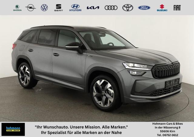 Skoda Kodiaq - 2.0 TDI 142 kW 4x4 Sportline DSG Sportline, AHK, Navi, Matrix, el. Klappe, Side, 19-Zoll