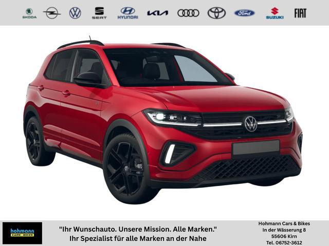Volkswagen T-Cross - R-Line 115PS DSG Navi+IQ.Light+AHK+Black+Cam+Keyless+Side+Climatronic+Parklenk