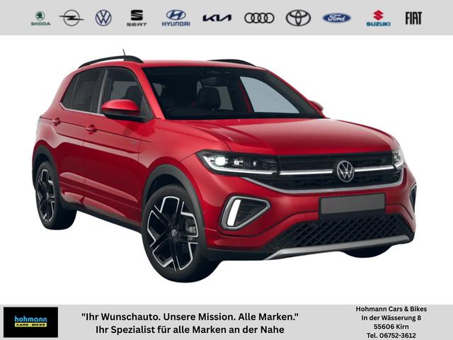 Volkswagen T-Cross - R-Line 115PS DSG AHK+IQ.Light+Kessy+Kamera+Parklenkassistent+Sitzheizung