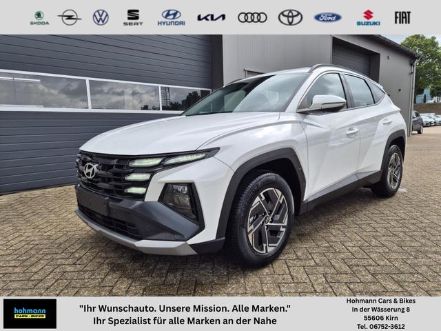 Hyundai TUCSON - 1.6 T-GDI 160PS Sitzheizung Lenkradheizung Klimaautomatik Navi 12,3"-Touchscreen DAB+ wireless Apple CarPlay + Android Auto PDC v+h Rückf.Kamera 2xKeyless 17-LM