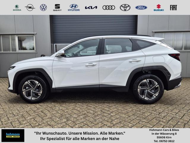 Hyundai TUCSON - 1.6 T-GDI 160PS Sitzheizung Lenkradheizung Klimaautomatik Navi 12,3"-Touchscreen DAB+ wireless Apple CarPlay + Android Auto PDC v+h Rückf.Kamera 2xKeyless 17-LM