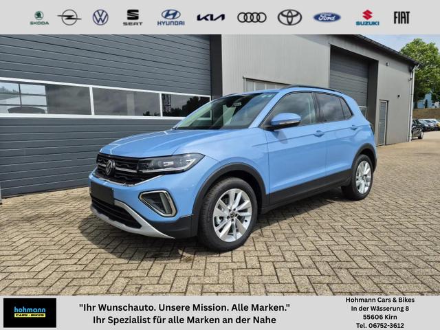 Volkswagen T-Cross - 1.0 TSI 116PS DSG Life LED-Matrix-Scheinwerfer Klimaautomatik Sitzheizung PDC Rückf.Kamera 17-LM abged.Scheiben 2xKeyless DAB+ Bluetooth Touchscreen Apple CarPlay Android Auto