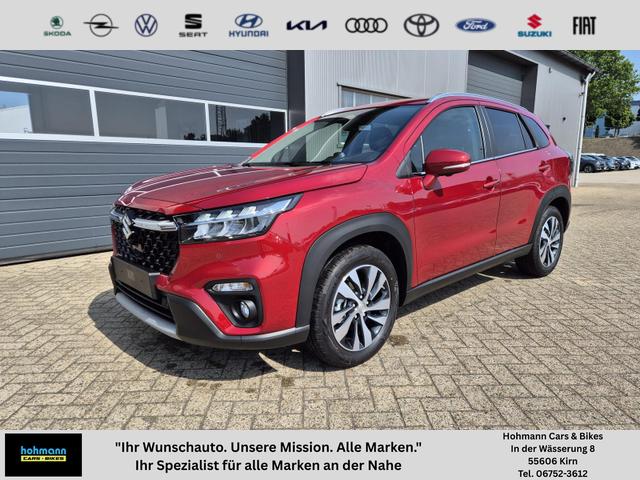 Suzuki S-Cross - Comfort+ 129PS MHEV 4x4 ALLGRIP 1.4 Boosterjet Teil-Leder Navi Klimaautomatik Sitzheizung ACC PDC v+h 4x Kamera Suzuki-Radio Apple CarPlay Android Auto Touchscreen 2xKeyless 17-LM