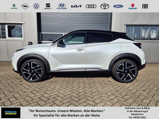Nissan Juke - 1.0 DIG-T 114PS N-Design Automatik Teil-Leder Klimaautomatik Sitzheizung Lenkradheizung PDC v+h R&uuml;ckf.Kamera Navi 19"LM Bluetooth Touchscreen Apple CarPlay Android Auto