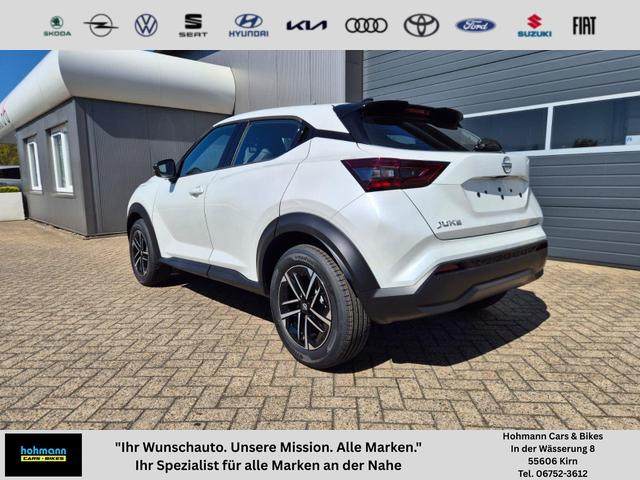 Nissan Juke - 1.0 DIG-T 114PS N-Connecta Sitzheizung Lenkradheizung Teil-Leder Klimaautomatik PDC v+h R&uuml;ckf.Kamera Bluetooth Touchscreen Apple CarPlay Android Auto 17"LM