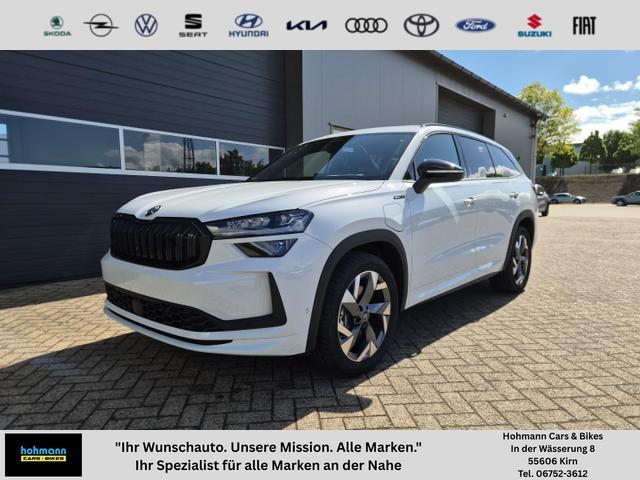 Skoda Kodiaq - Sportline 1.5 TSI 204PS PHEV DSG schwenkb. AHK elektr. PanoDach HUD Alcantara PDC v+h 360&deg;Kamera CANTON Sound Klimaautomatik Sitzheizung Lenkradheizung Navi Apple CarPlay Android Auto 2xKeyless 19"LM vollelektr. Reichweite 116KM