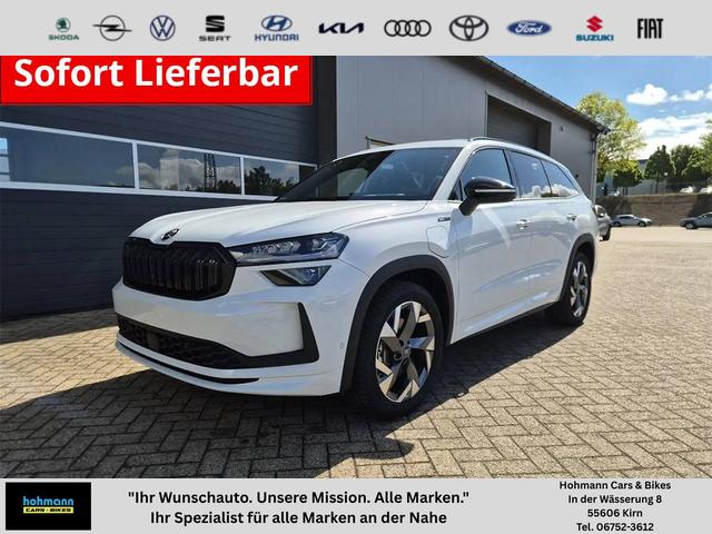 Skoda Kodiaq - Sportline 1.5 TSI 204PS PHEV DSG schwenkb. AHK elektr. PanoDach HUD Alcantara PDC v+h 360&deg;Kamera CANTON Sound Klimaautomatik Sitzheizung Lenkradheizung Navi Apple CarPlay Android Auto 2xKeyless 19"LM vollelektr. Reichweite 116KM