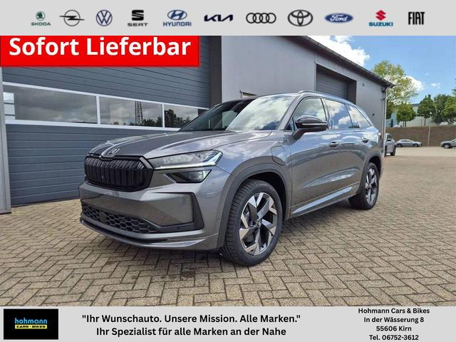 Skoda Kodiaq - Sportline 1.5 TSI 204PS PHEV DSG schwenkb. AHK elektr. PanoDach HUD Alcantara PDC v+h 360&deg;Kamera CANTON Sound Klimaautomatik Sitzheizung Lenkradheizung Navi Apple CarPlay Android Auto 2xKeyless 19"LM vollelektr. Reichweite 116KM