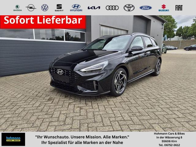 Hyundai i30 Kombi - 1.6 T-GDI 150PS Automatik N-Line Sitzheizung Lenkradheizung Klimaautomatik Navi 10,3"-Touchscreen Bluelink Apple CarPlay + Android Auto PDC v+h R&uuml;ckf.Kamera 18-LM