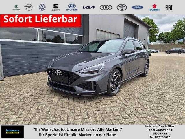 Hyundai i30 Kombi - 1.6 T-GDI 150PS Automatik N-Line Sitzheizung Lenkradheizung Klimaautomatik Navi 10,3"-Touchscreen Bluelink Apple CarPlay + Android Auto PDC v+h R&uuml;ckf.Kamera 18-LM