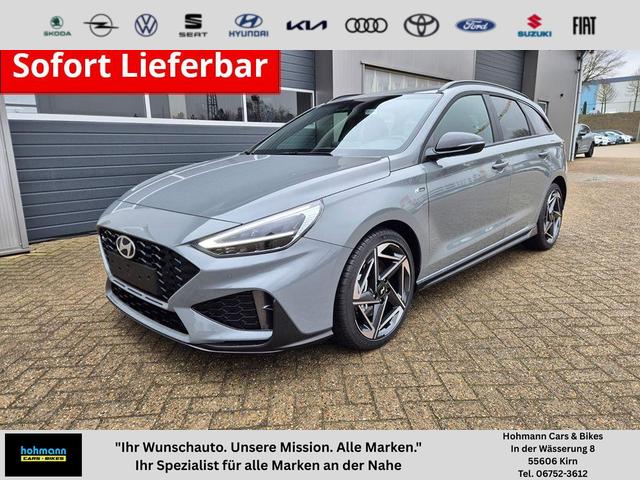 Hyundai i30 Kombi - 1.6 T-GDI 150PS Automatik N-Line Sitzheizung Lenkradheizung Klimaautomatik Navi 10,3"-Touchscreen Bluelink Apple CarPlay + Android Auto PDC v+h R&uuml;ckf.Kamera 18-LM