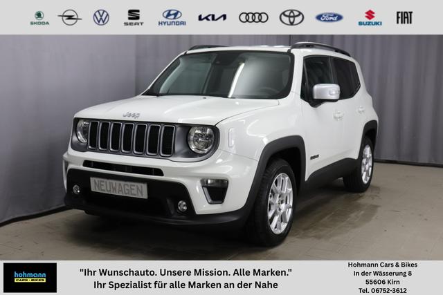 Jeep Renegade - Limited 1.5 T4 DCT7 e-Hybrid 96kW, Winter-Paket, AppleCarPlay&Android Auto, Radio DAB, Tempomat, R&uuml;ckfahrkamera, LaneSense, Lichtsensor, Nebelscheinwerfer, 17"-Leichtmetallfelgen, uvm.