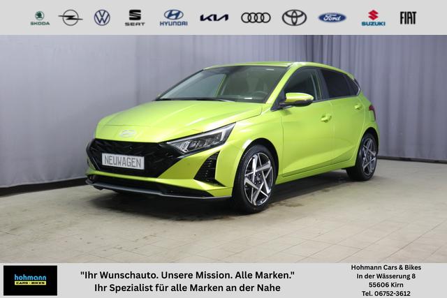Hyundai i20 - Trend Line 1.0 T-GDi 74kW, 5-Jahre Herstellergarantie, Infotainment-Paket, Winter-Paket, 8" Infotainmentsystem, AppleCarPlay&Android Auto, Radio DAB, Rückfahrkamera, Tempomat, Spurhalteassistent, Nebelscheinwerfer, 17" Leichtmetallfelgen, uvm.
