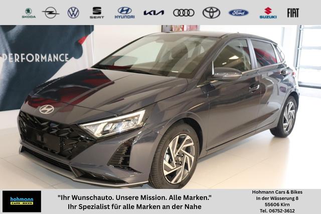 Hyundai i20 - GO+ 1.2 MPI 58 kW (79 PS) Navigationssystem, Klimaautomatik, R&uuml;ckfahrkamera, DAB, Apple CarPlay, Android Auto, Sitzheizung, Lenkradheizung, Spurassistent, Tempolimit-Assistent, 16"-Leichtmetallfelgen, Virtual Cockpit, uvm.