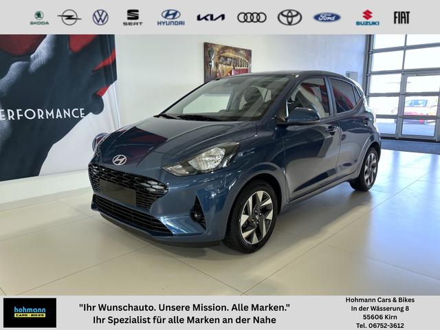 Hyundai i10 - GO+ 1.2 MT 58 kW (79 PS) Klimaautomatik, Navigationssystem, Apple CarPlay & Android Auto, Sitzheizung, Lenkradheizung, Einparkhilfe hinten, Rückfahrkamera, Privacy Glass, 15" Leichtmetallfelgen, uvm.