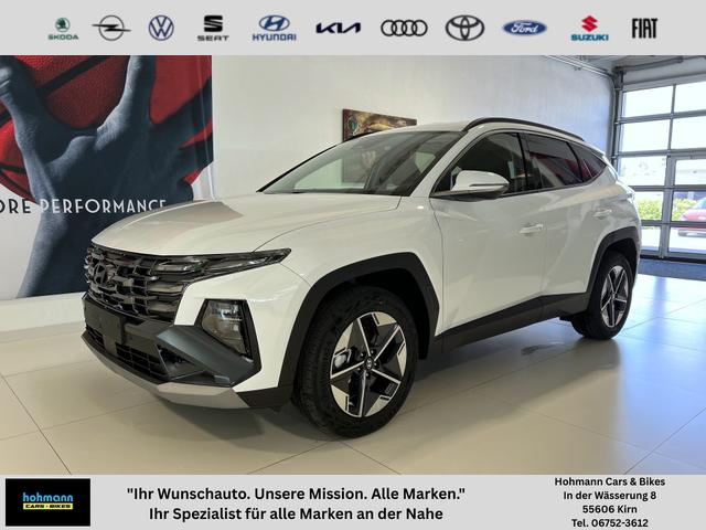 Hyundai TUCSON - GO+ 1.6 T-GDI Hybrid 4WD AT 158 kW / 215 PS 2-Zonen-Klimaautomatik, Android Auto, Apple CarPlay, Voll-LED Scheinwerfer, Keyless Go, Navigationssystem, Virtual Cockpit, 18 Zoll Leichtmetallfelgen, uvm.