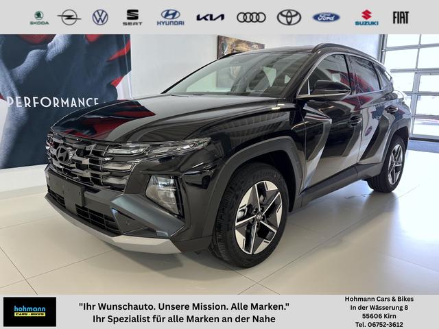 Hyundai TUCSON - GO+ 1.6 T-GDI Hybrid 4WD AT 158 kW / 215 PS 2-Zonen-Klimaautomatik, Android Auto, Apple CarPlay, Voll-LED Scheinwerfer, Keyless Go, Navigationssystem, Virtual Cockpit, 18 Zoll Leichtmetallfelgen, uvm.