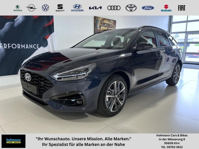 Hyundai i30 - GO+ 1.0 T-GDi 73 kW (100 PS) 2-Zonen-Klimaautomatik, Lenkradheizung, Sitzheizung, Navigationssystem, DAB, Apple CarPlay, Android Auto, LED-Abblendlicht, Lichtsensor, Einparkhilfe vorne und hinten, Rückfahrkamera, 17 Zoll Leichtmetallfelgen, uvm.