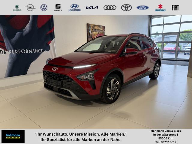 Hyundai BAYON - i Line Plus 1.0 T-GDI 73 kW (100 PS) Klimaautomatik, Sitzheizung, Lenkradheizung, Radio, DAB, Android Auto, Apple CarPlay, Volldigitales Kombiinstrument, Privacy Glass, Bluetooth, Ambiente-Beleuchtung, 16 Zoll Leichtmetallfelgen, uvm.