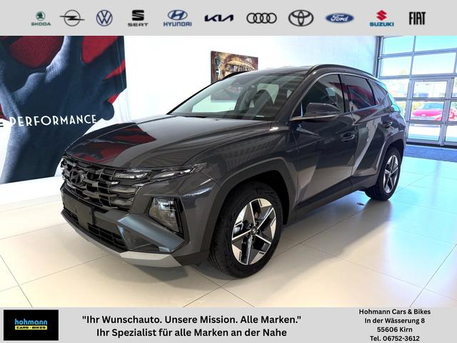 Hyundai TUCSON - GO+ 1.6 T-GDI 48V 2WD DCT 117 kW (160 PS) 2-Zonen-Klimaautomatik, Android Auto, Apple CarPlay, Voll-LED Scheinwerfer, Keyless Go, Navigationssystem, Virtual Cockpit, 18 Zoll Leichtmetallfelgen, uvm.