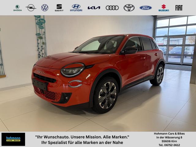 Fiat 600 - La Prima Hybrid 1.2 T3 107 kW (145 PS) DCT Klimaautomatik, Massagesitz, Sitzheizung, elektrisch verstellbarer Fahrersitz, Radio, DAB, Apple CarPlay, Android Auto, Navigationssystem, 18 Zoll Leichtmetallfelgen, uvm.