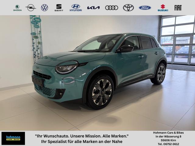 Fiat 600 - La Prima Hybrid 1.2 T3 107 kW (145 PS) DCT Klimaautomatik, Massagesitz, Sitzheizung, elektrisch verstellbarer Fahrersitz, Radio, DAB, Apple CarPlay, Android Auto, Navigationssystem, 18 Zoll Leichtmetallfelgen, uvm.