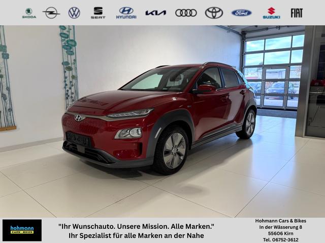Hyundai KONA - Advantage Elektro 2WD Lenkradheizung, Sitzheizung, Klimaautomatik, Navigationssystem, DAB, Bluetooth, Einparkhilfe hinten, R&uuml;ckfahrkamera, Lichtsensor, Spurhalteassitent, LED-Tagfahrlicht, 17 Zoll Leichtmetallfelgen, uvm.