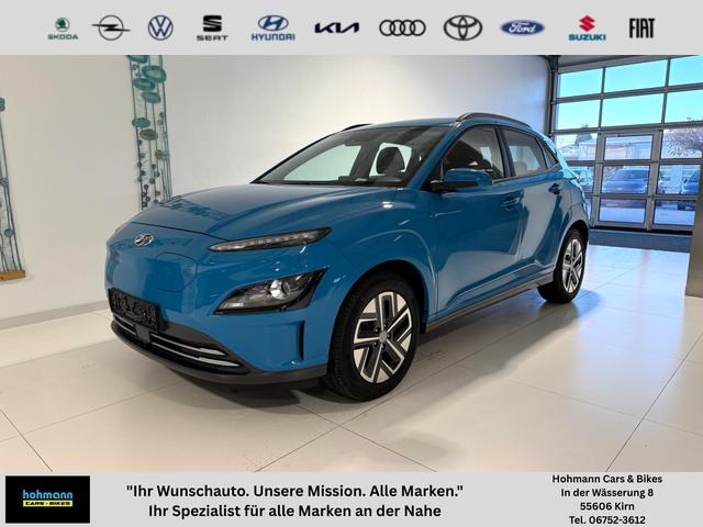 Hyundai KONA - Select / Select-Paket Elektro 2WD Lenkradheizung, Sitzheizung, Klimaautomatik, Radio, DAB, Android Auto, Apple Carplay, Einparkhilfe hinten, Rückfahrkamera, Abstandstempomat ACC, Lichtsensor, 17 Zoll Leichtmetallfelgen, uvm.