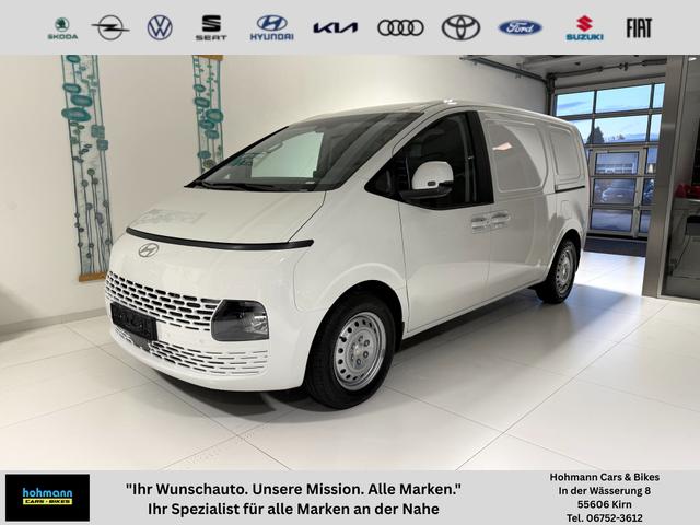 Hyundai Staria - Kastenwagen 1.6 T-GDi HEV 165 kW (224 PS) Sitz-Paket, Lenkradheizung, Sitzheizung, Klimaautomatik, DAB, Navigationssystem, Android Auto, Apple CarPlay, Einparkhilfe vorne und hinten, Rückfahrkamera, 17 Zoll Stahlfelgen, Reserverad, uvm.