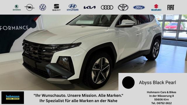 Hyundai TUCSON - GO 1.6 T-GDI 48V 2WD DCT 117 kW (160 PS) Lenkradheizung, Sitzheizung, 2-Zonen-Klimaautomatik, Navigationssystem, Android Auto, Apple CarPlay, Induktive Ladestation, Radio, DAB, Smart-Key, Privacy Glass, Rückfahrkamera, 18 Zoll Leichtmetallfelgen, uvm.