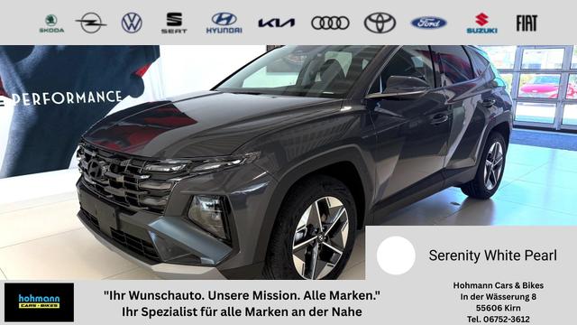 Hyundai TUCSON - GO+ 1.6 T-GDI 48V 2WD DCT 117 kW (160 PS) 2-Zonen-Klimaautomatik, Android Auto, Apple CarPlay, Voll-LED Scheinwerfer, Keyless Go, Navigationssystem, Virtual Cockpit, 18 Zoll Leichtmetallfelgen, uvm.