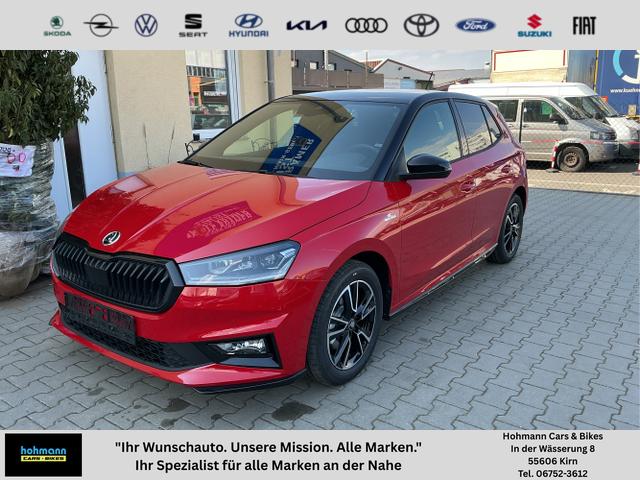 Skoda Fabia - Monte Carlo 5J. Garantie ACC Beheizbare WS Doppelter Kofferraumboden Klimaauto 16 Zoll LM Bi-LED Kamera Kessy