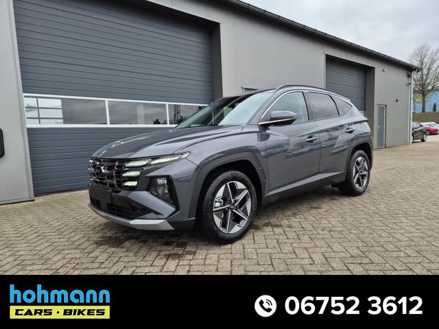 Hyundai TUCSON - Trend 1.6 T-GDI 160PS FACELIFT MY2025 elektr. Heckklappe Teil-Leder Sitzheizung v+h Lenkradheizung Klimaautomatik Navi Touchscreen DAB+ wireless Apple CarPlay + Android Auto PDC Rückf.-Kamera Matrix-LED-Scheinw.
