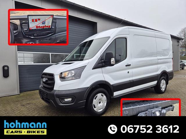 Ford Transit - L2H2 2.0 EcoBlue 165PS Trend Heckantrieb 3,5t 2-Sitzer AHK Sitzheizung Lenkradheizung Frontscheibe beheizb. Klimaautomatik PDC v+h Rückf.Kamera Bluetooth DAB Apple CarPlay Android Auto Tempomat Ganzj.Reifen