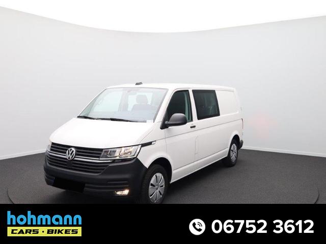 Volkswagen Transporter 6.1 Kastenwagen - DoKa L2 2.0 TDi 110PS 5-Sitzer AHK Klima PDC DAB Apple CarPlay Android Auto Bluetooth Touchscreen Ganzjahresreifen