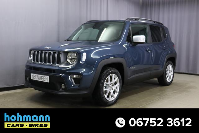 Jeep Renegade - Limited 1.5 T4 DCT7 e-Hybrid 96kW, Winter-Paket, 8.4"-Navigationssystem, Radio DAB, AppleCarPlay&AndroidAuto, Tempomat, LaneSense, Lichtsensor, Nebelscheinwerfer, 17"-Leichtmetallfelgen, uvm.