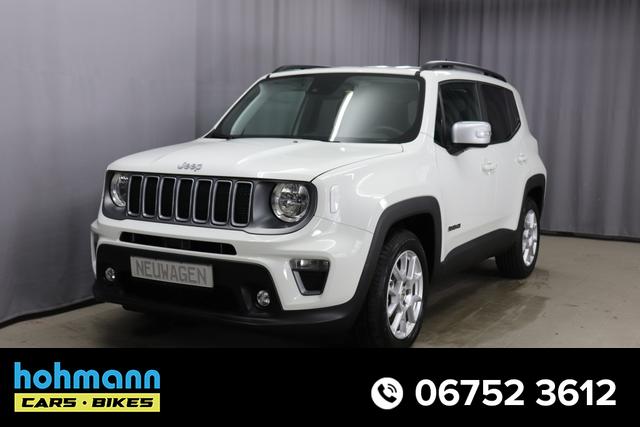 Jeep Renegade - Limited 1.5 T4 DCT7 e-Hybrid 96kW, Winter-Paket, AppleCarPlay&Android Auto, Radio DAB, Tempomat, Rückfahrkamera, LaneSense, Lichtsensor, Nebelscheinwerfer, 17"-Leichtmetallfelgen, uvm.