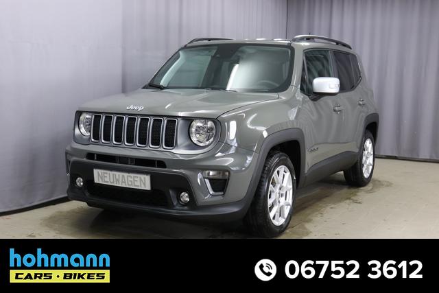 Jeep Renegade - Limited 1.5 T4 DCT7 e-Hybrid 96kW, Winter-Paket, AppleCarPlay&Android Auto, Radio DAB, Tempomat, Rückfahrkamera, LaneSense, Lichtsensor, Nebelscheinwerfer, 17"-Leichtmetallfelgen, uvm.