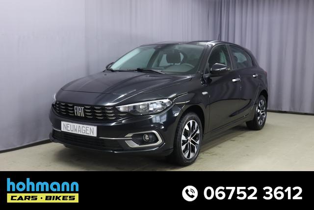 Fiat Tipo 5-Türer - CITY LIFE 1.5 GSE 96kW DCT Hybrid Klimaautomatik, Sitzheizung, Navigationssystem, HD-Touchscreen, AppleCarPlay & Android Auto, Verkehrszeichenerkennung, Nebelscheinwerfer, 16 Zoll Leichtmetallfelgen, uvm.