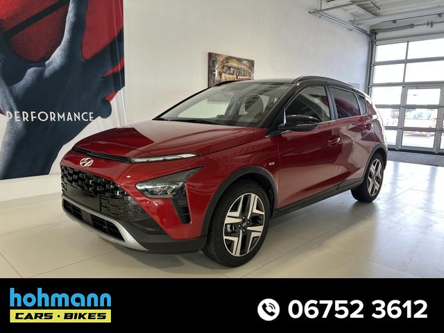 Hyundai BAYON - Trend Line 1.0 T-GDI 48V 88 kW (120 PS) Infotainment Paket mit Navigationssystem, Technik-Paket, Zwei-Ton-Lackierung, LED-Scheinwerfer, Bose Soundsystem, Einparkhilfe vorne und hinten inkl. Rückfahrkamera, Sitzheizung hinten, Lenkradheizung, uvm.