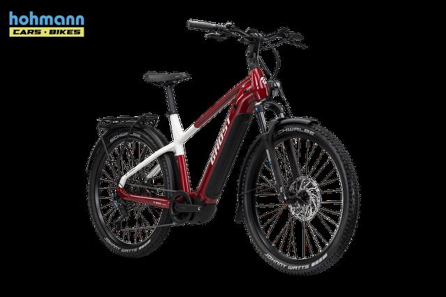 Ghost E-TERU ADVANCED EQ HIGH Uni carbon red/chilly white MY25 L RED/WHT - Größe: XL 