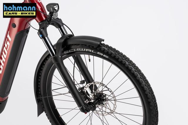 Ghost E-TERU ADVANCED EQ LOW Uni carbon red/chilly white - glossy Größe: M 