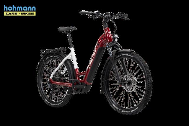 Ghost E-TERU ADVANCED EQ LOW Uni carbon red/chilly white - glossy Größe: M 