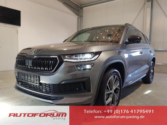 Skoda Kodiaq - Sportline 2.0 TDI 200 PS DSG 4x4-5JahreGarantie-ACC-Kamera-Navi-7Sitzer-AHK-PDC-Keyless-SHZ-LED-19"Alu-Virtuelles Cockpit-Sofort