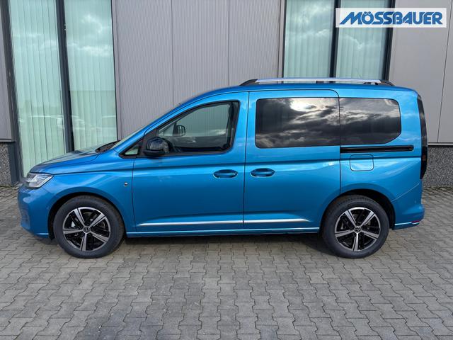 Volkswagen Caddy Style 1.5 TSI 115PS DSG/AUTOMATIK, BLAU-MET, 17" Alu/Ganzjahresreifen, Winterpaket, ACC-Tempomat, Toter-Winkel, ParkAssist, Parksensoren vo/hi, Rückfahrkamera, Radio Ready2Discover 10" + Wireless AppConnect, Climatronic, Abgedunkelte Scheiben, M-Lederlenkrad 