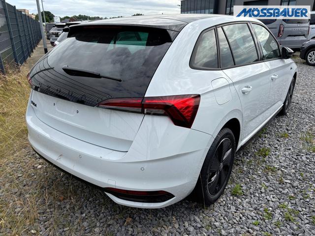 Skoda Scala Monte Carlo 1.5 TSI 150PS DSG, MOON-WHITE MET, Panoramadach, 17"Alu, Climatronic, MATRIX-LED, Kessy, Verlängerte Heckscheibe, SunSet, Parksensoren vorn/hinten, Rückfahrkamera, Tempomat, Winter-Paket, Sport-M-Lederlenkrad beheizt, Virtual Cockpit, Radio 8", SmartLin 