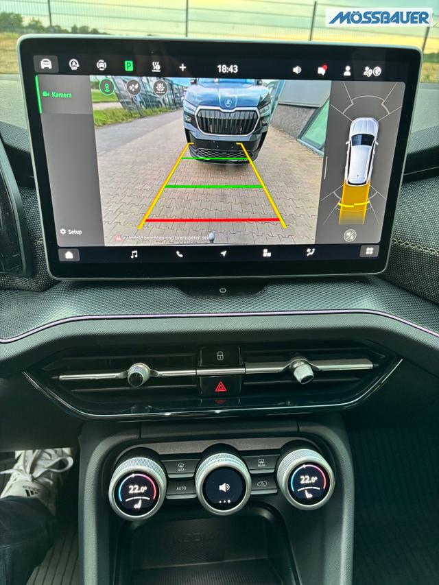 Skoda Kodiaq Selection 1.5 TSI mHEV 150PS DSG, 3J. Garantie, STANDHEIZUNG, 19" Alu, MATRIX-LED, NAVI 13", Alarm, Anhängerkupplung, Elektr. Heckklappe, ACC, 3Z-Climatronic, KESSY, Sitzheizung, Parksensoren v/h, Kamera, Fahrersitz elektr/Memory, Lederlenkrad beheizt, Virtual Coc 